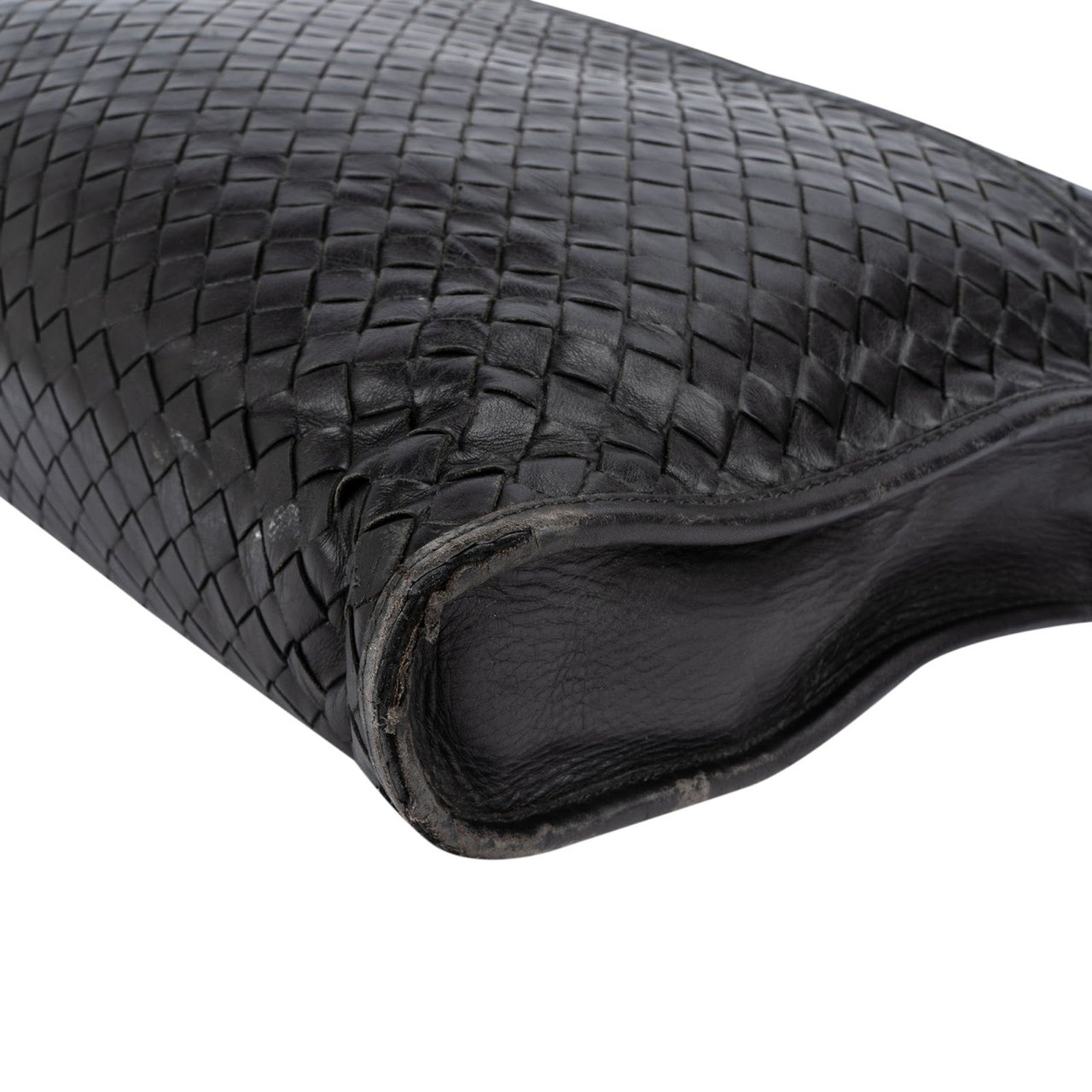Bottega Veneta Intrecciato Leather Briefcase Handbag Zwart