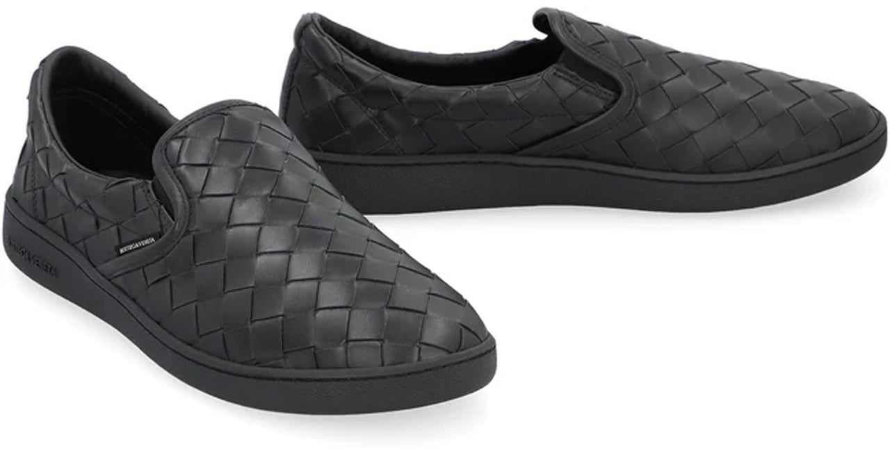Bottega Veneta Bottega Veneta Sawyer Leather Sneakers Zwart