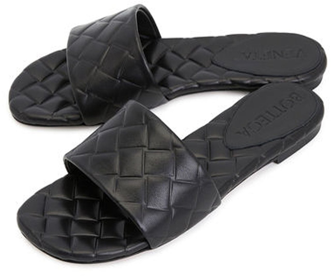Bottega Veneta Amy Leather Mules Divers