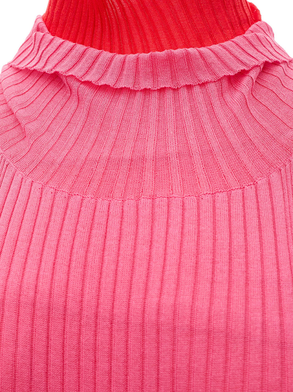 Bottega Veneta Stretch Knit Long Dress with Fringes Divers