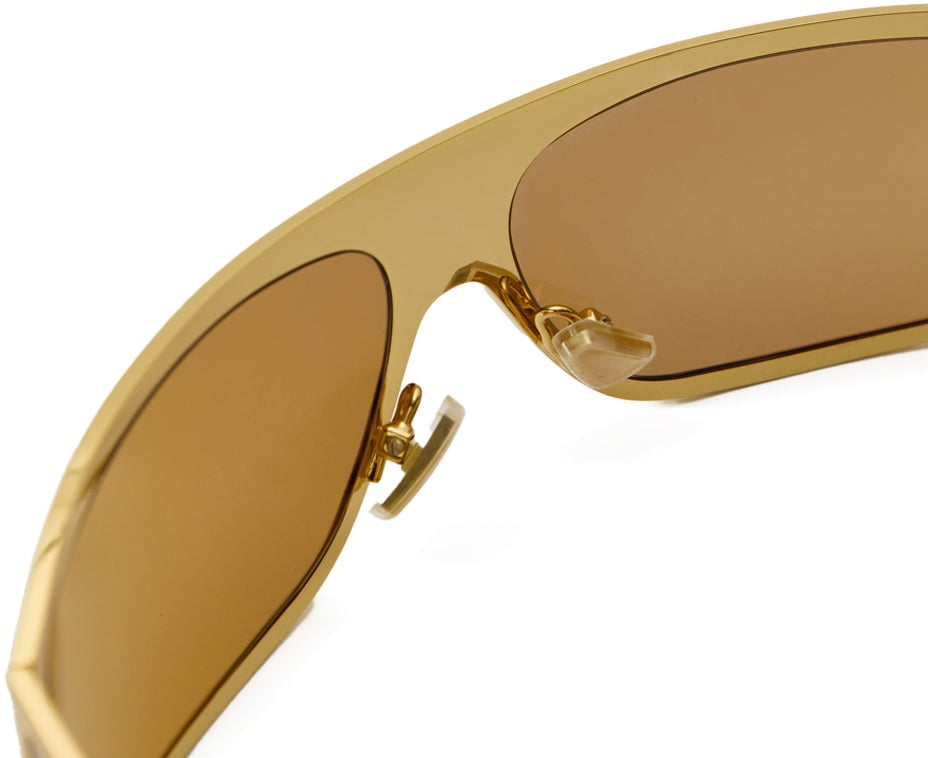 Bottega Veneta Sunglasses Gold Divers