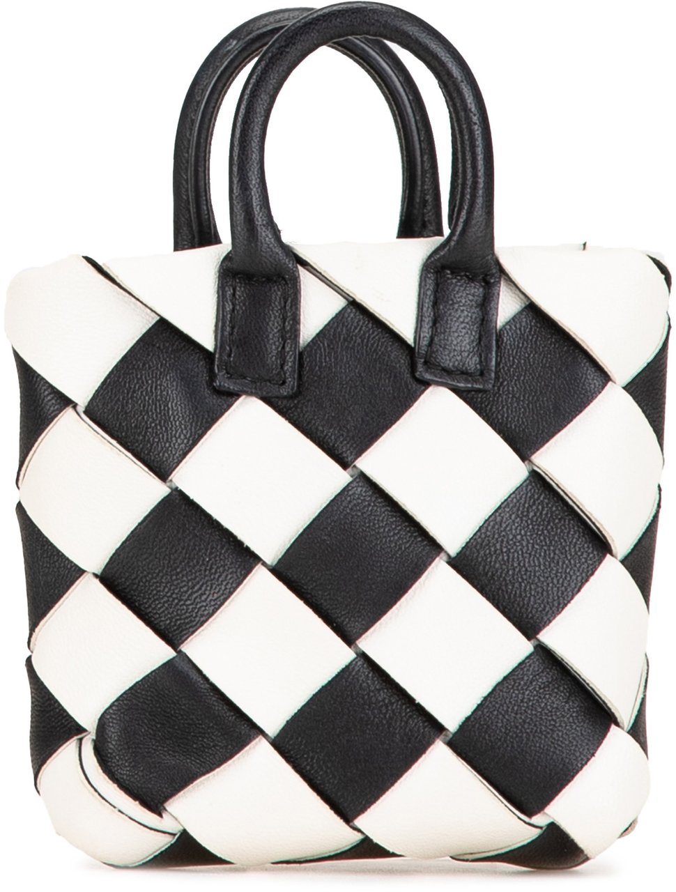 Bottega Veneta Nappa Intrecciato Maxi Cabat Bag Charm Zwart