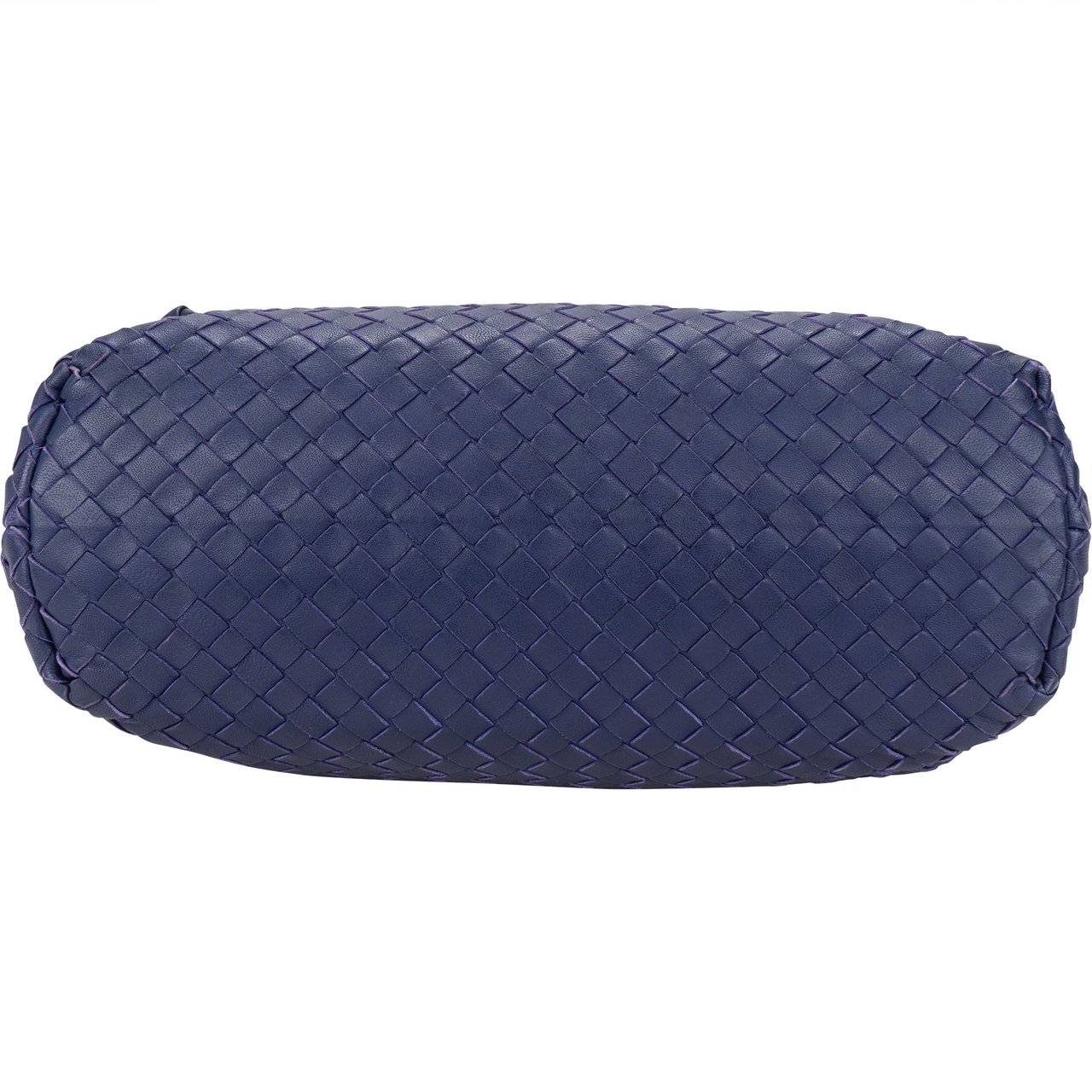 Bottega Veneta Blue Purple Intrecciato Leather Shoulder Bag Paars
