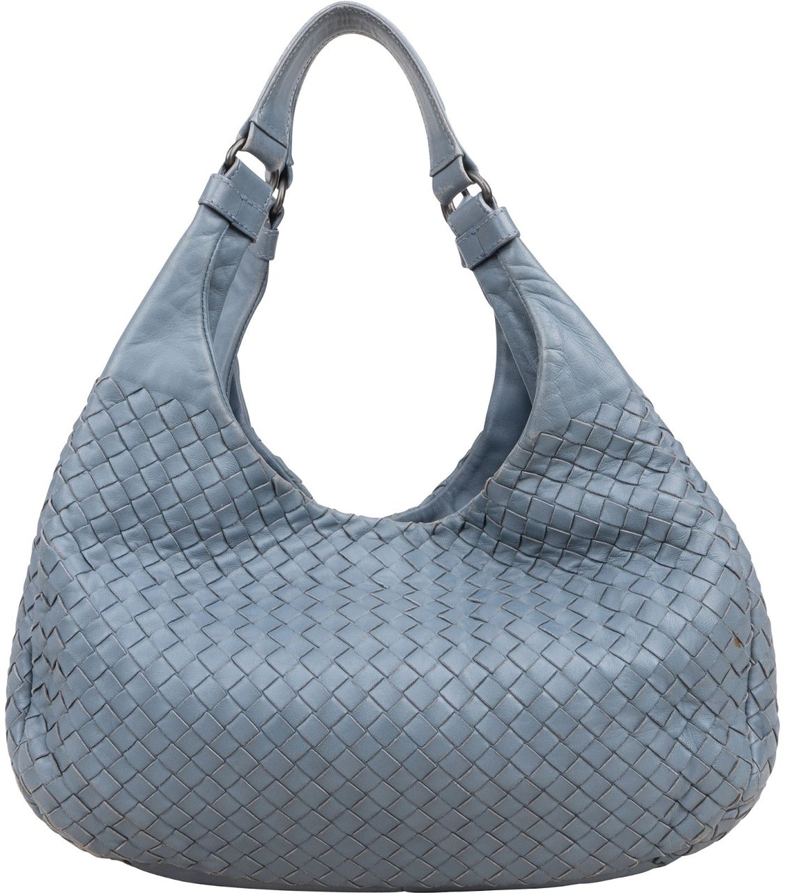 Bottega Veneta Bottega Intrecciato Nappa Veneta Hobo Shoulder Bag Lichtblauw