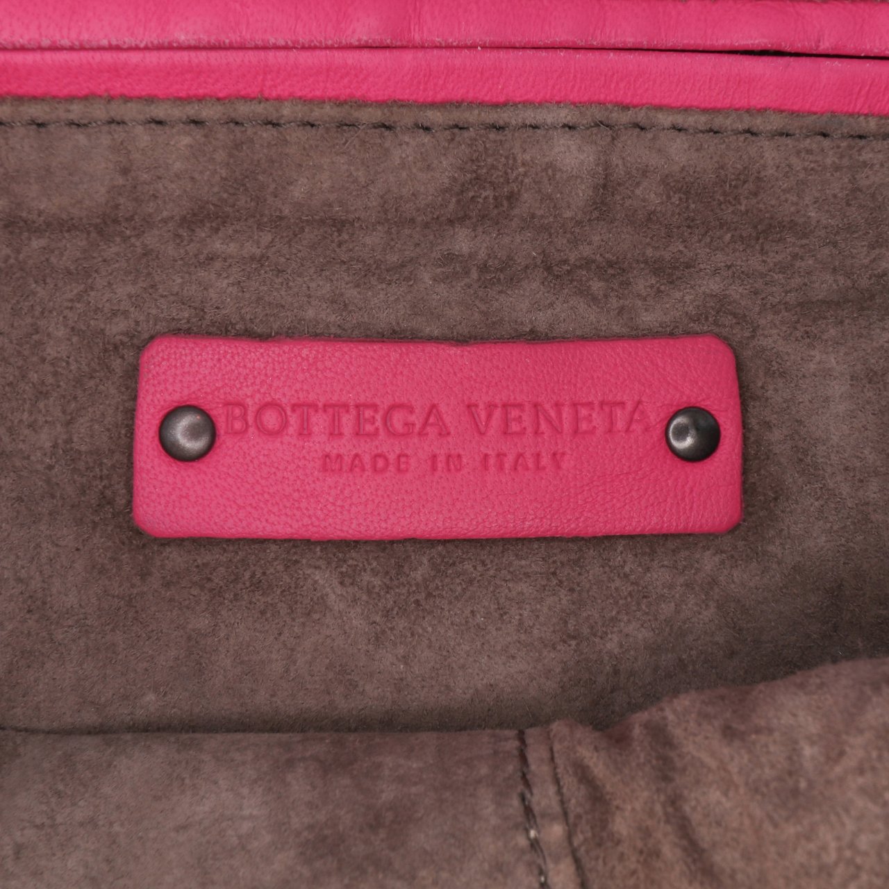 Bottega Veneta Nappa Intrecciato Nodini Crossbody Roze