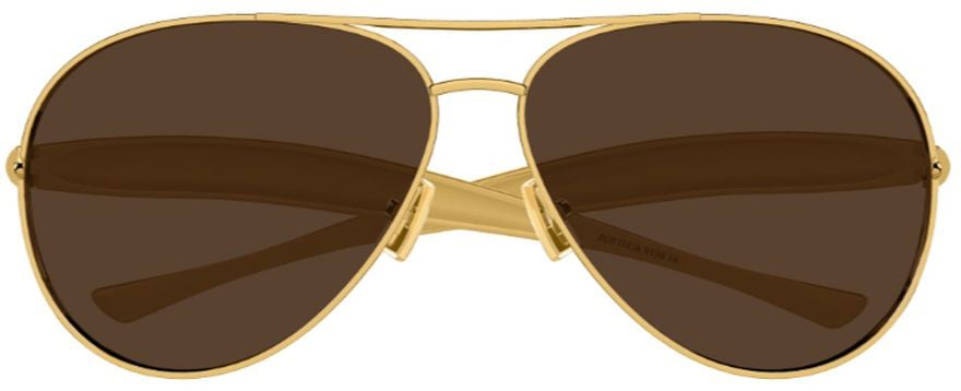 Bottega Veneta Bv1305S Unapologetic Line Pilot Sunglasses Grijs