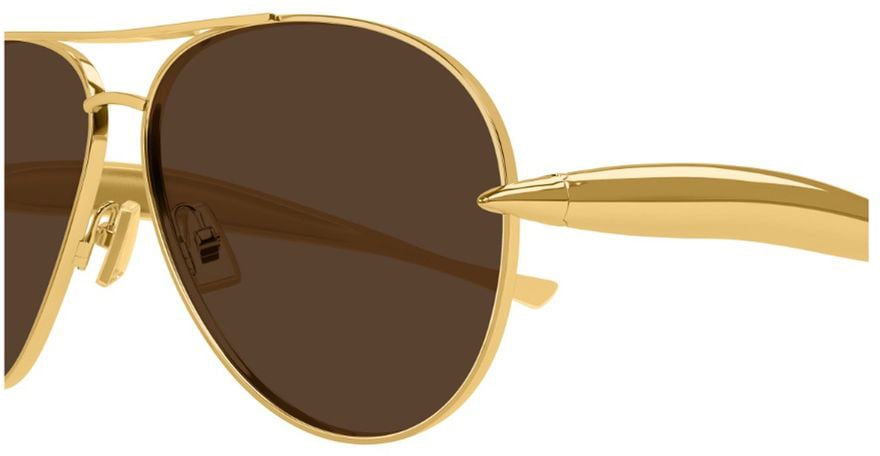 Bottega Veneta Bv1305S Unapologetic Line Pilot Sunglasses Grijs