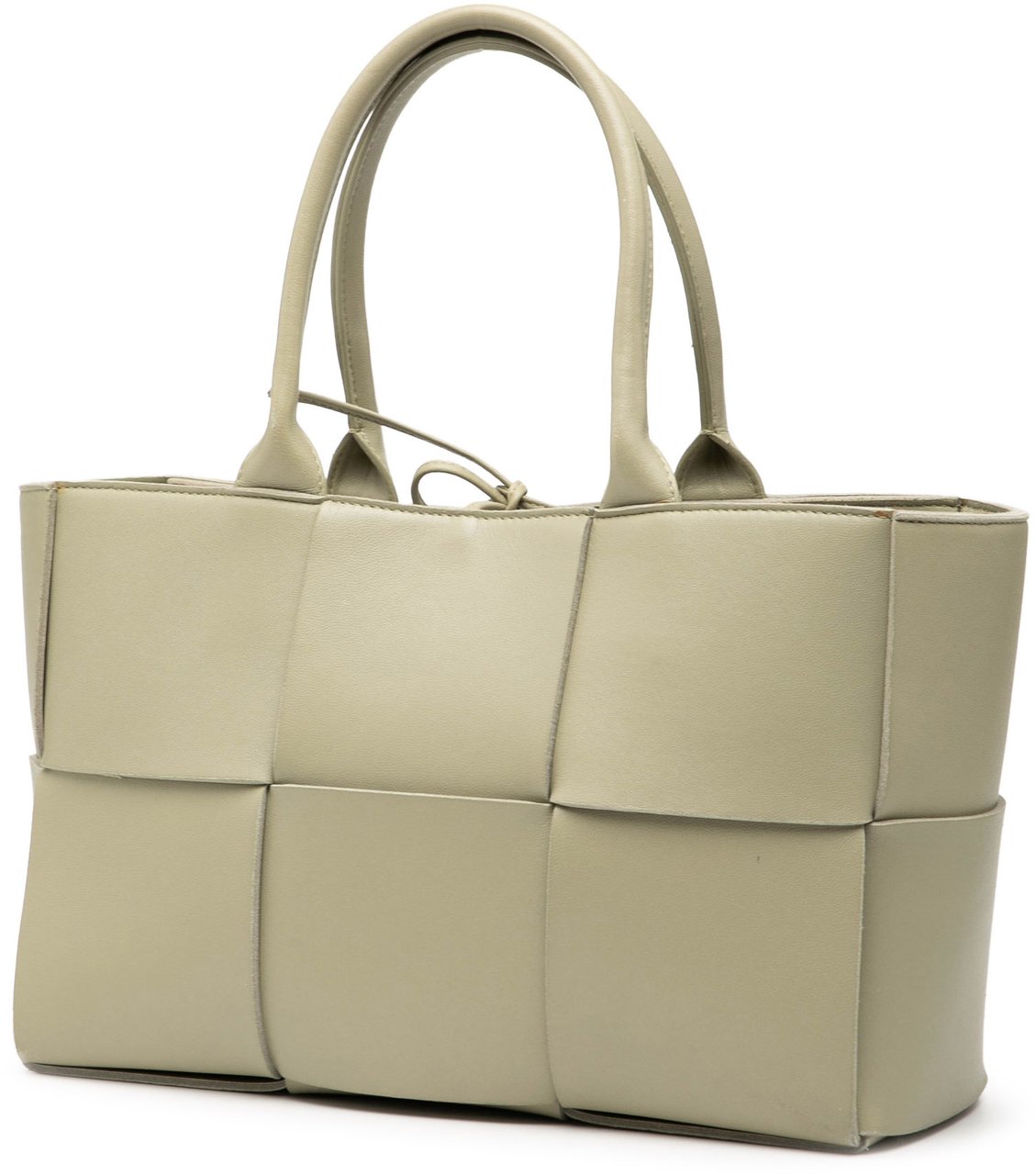 Bottega Veneta Small Nappa Maxi Intrecciato Arco Tote Groen