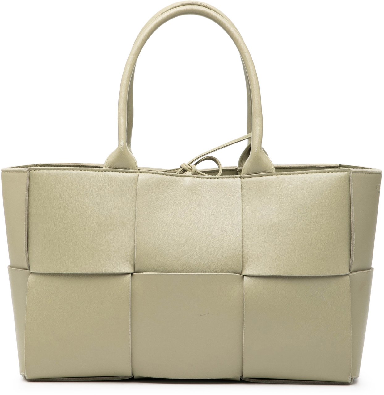 Bottega Veneta Small Nappa Maxi Intrecciato Arco Tote Groen