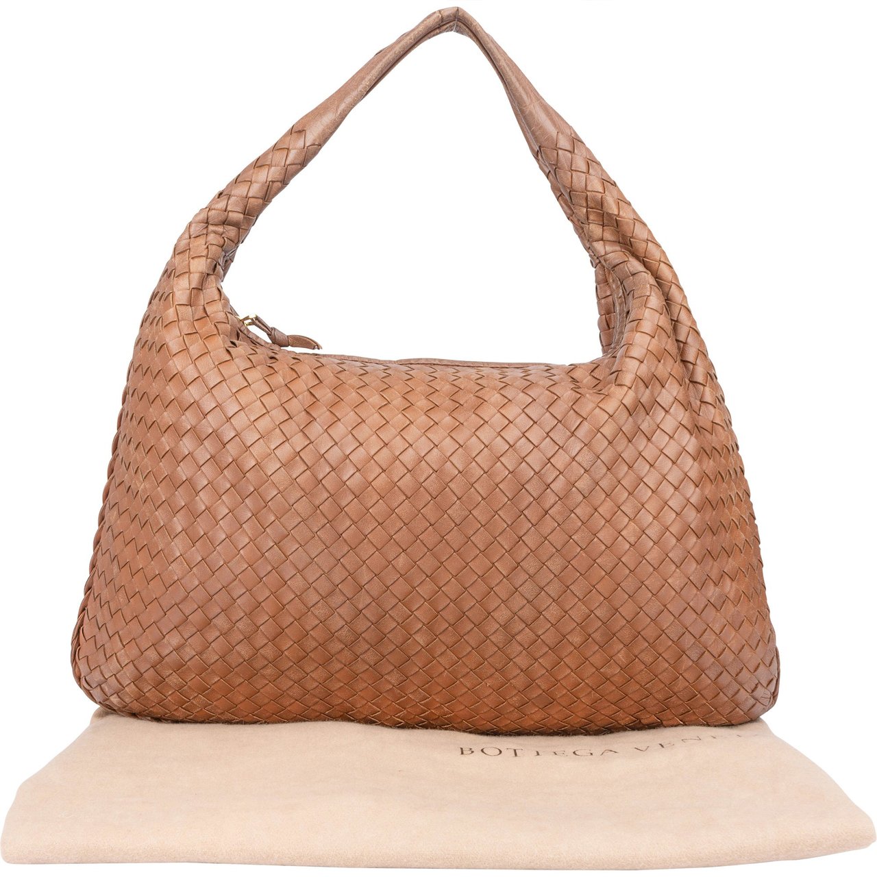 Bottega Veneta Bottege Veneta Brown Intrecciato Big Hobo Bag Bruin
