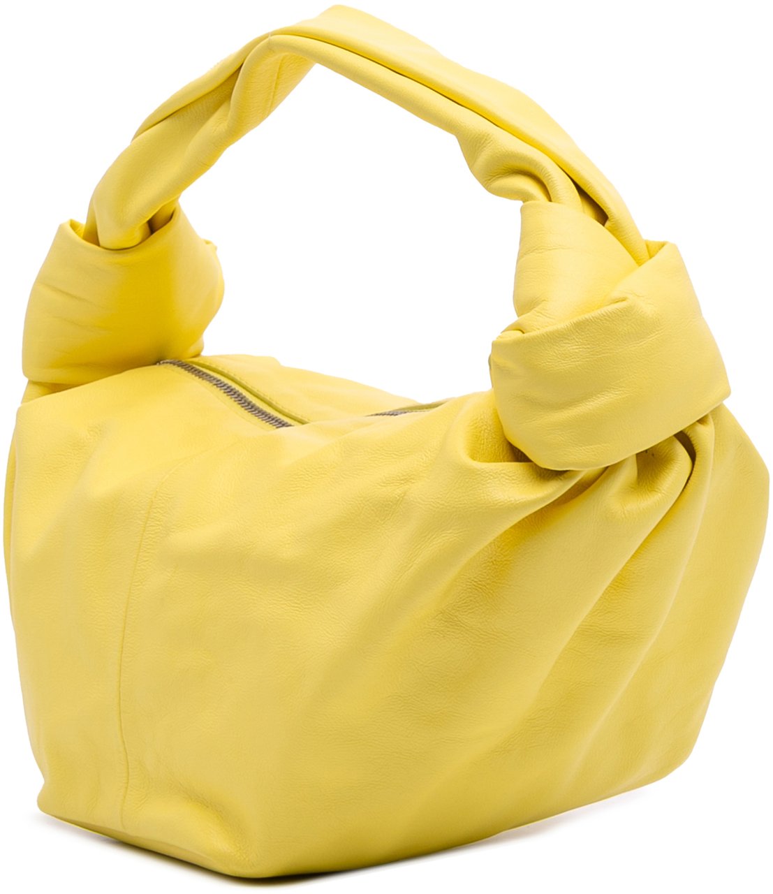 Bottega Veneta Mini Calfskin Double Knot Geel