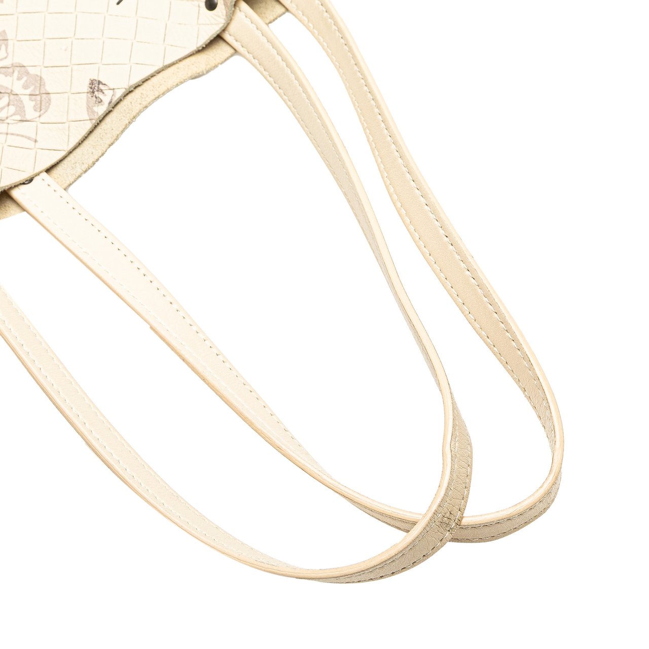 Bottega Veneta Nappa Intrecciomirage Butterfly Tote Wit