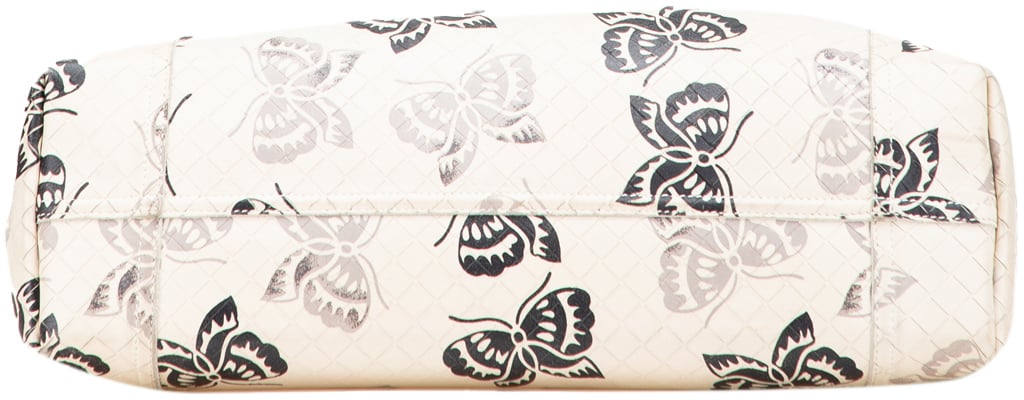 Bottega Veneta Nappa Intrecciomirage Butterfly Tote Wit