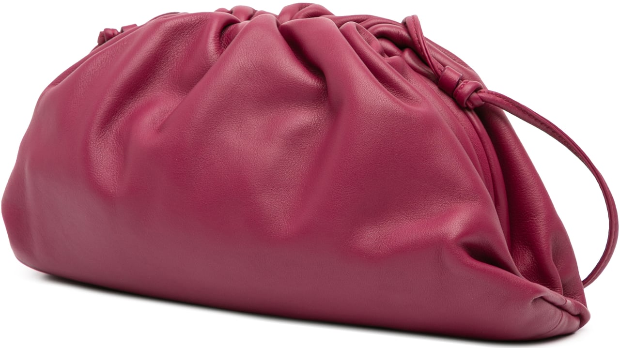 Bottega Veneta Lambskin The Mini Pouch Crossbody Paars