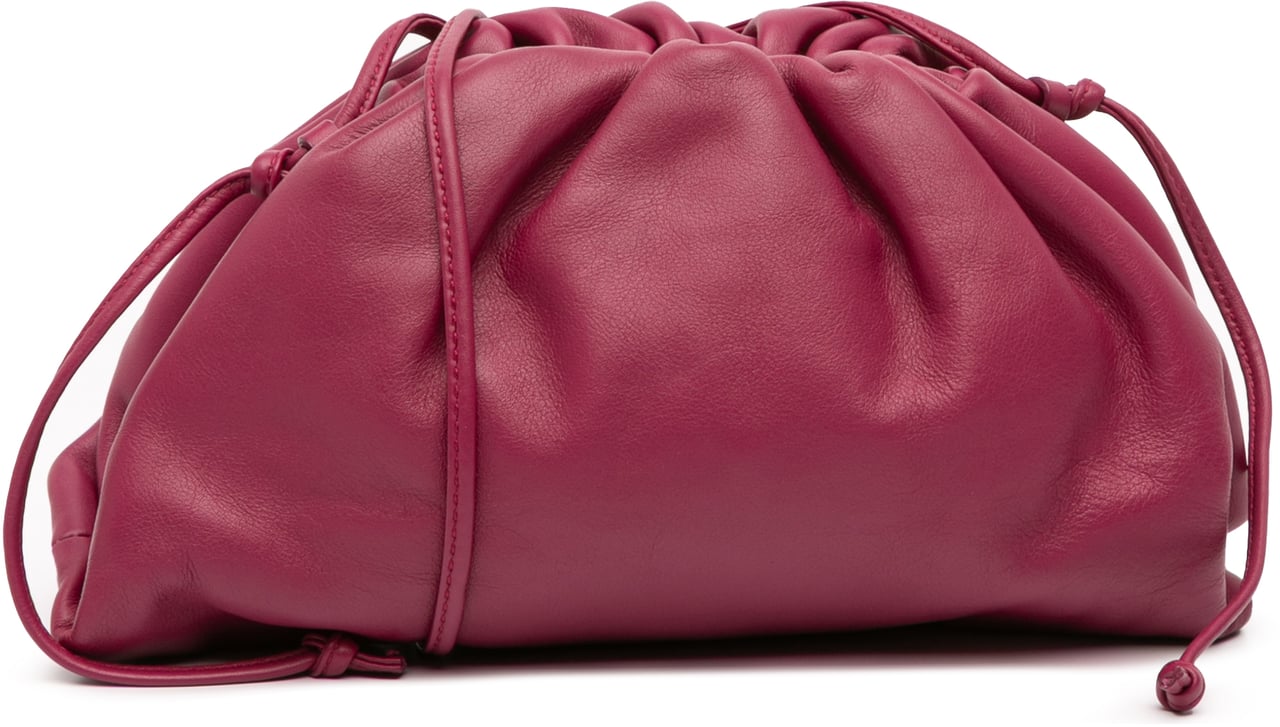 Bottega Veneta Lambskin The Mini Pouch Crossbody Paars