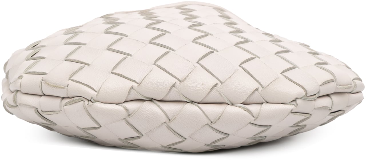 Bottega Veneta Baby Lambskin Intrecciato Sardine Wit