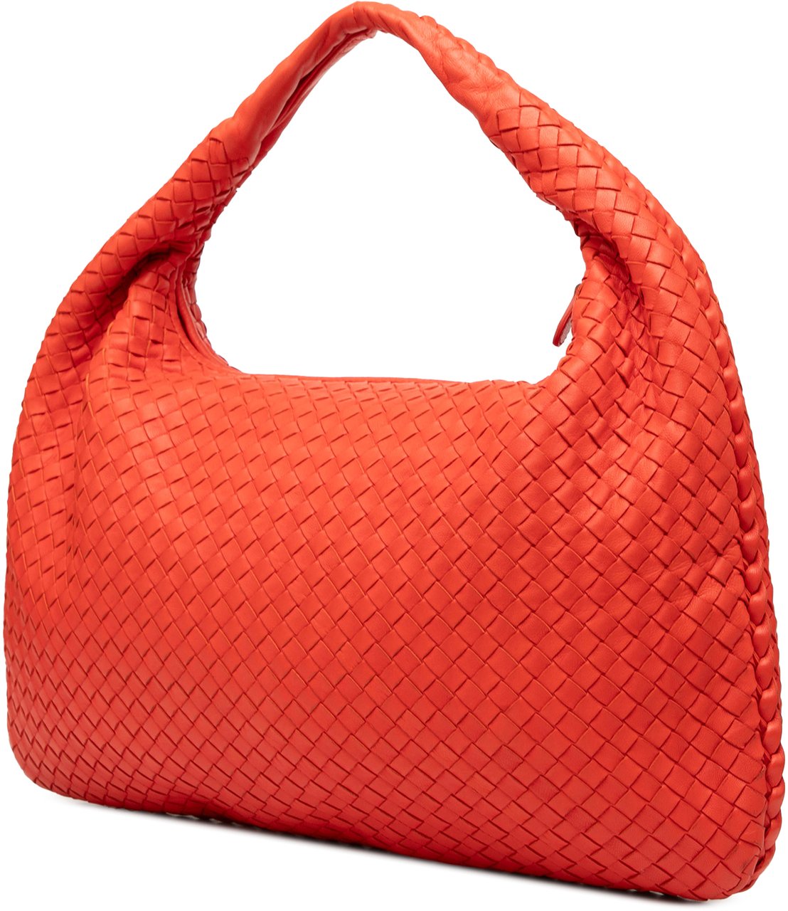 Bottega Veneta Medium Nappa Intrecciato Veneta Hobo Oranje