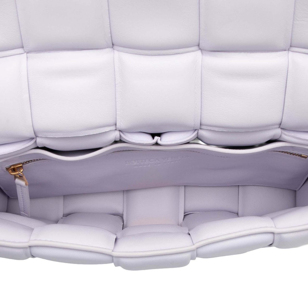 Bottega Veneta Nappa Intrecciato Padded Cassette Crossbody Paars