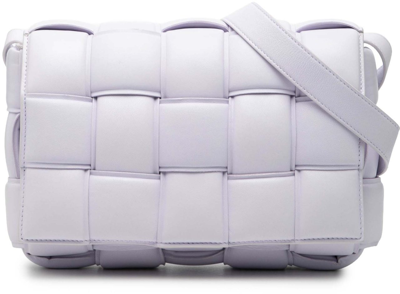 Bottega Veneta Nappa Intrecciato Padded Cassette Crossbody Paars