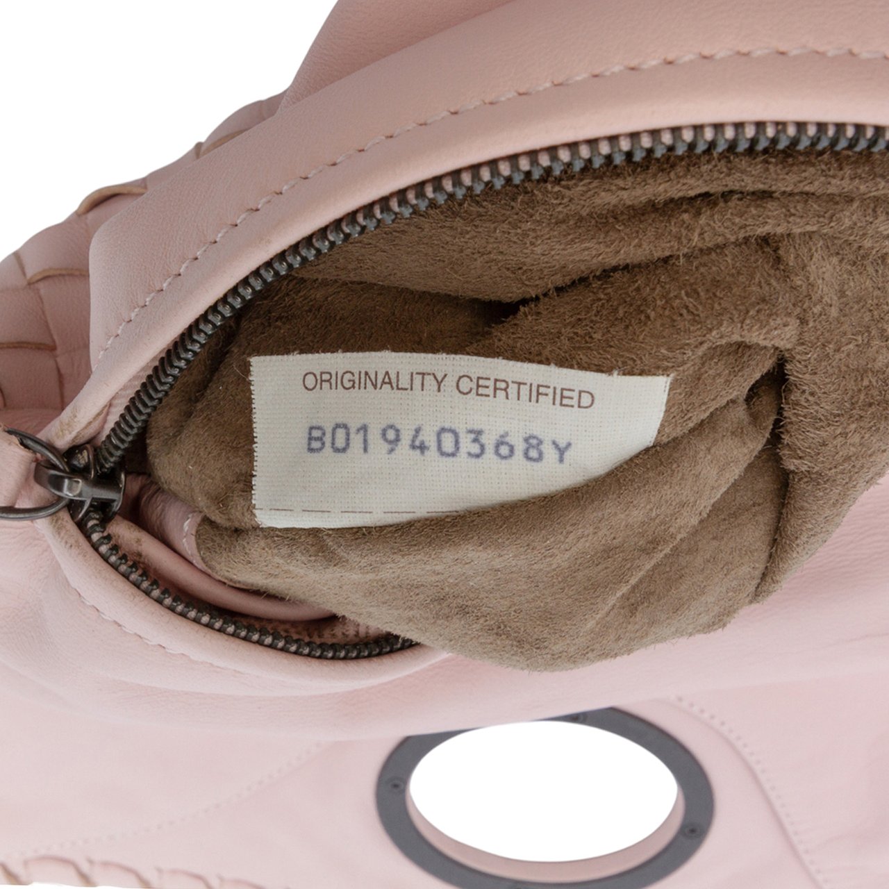 Bottega Veneta Nappa Intrecciato Turn Lock Clutch Roze