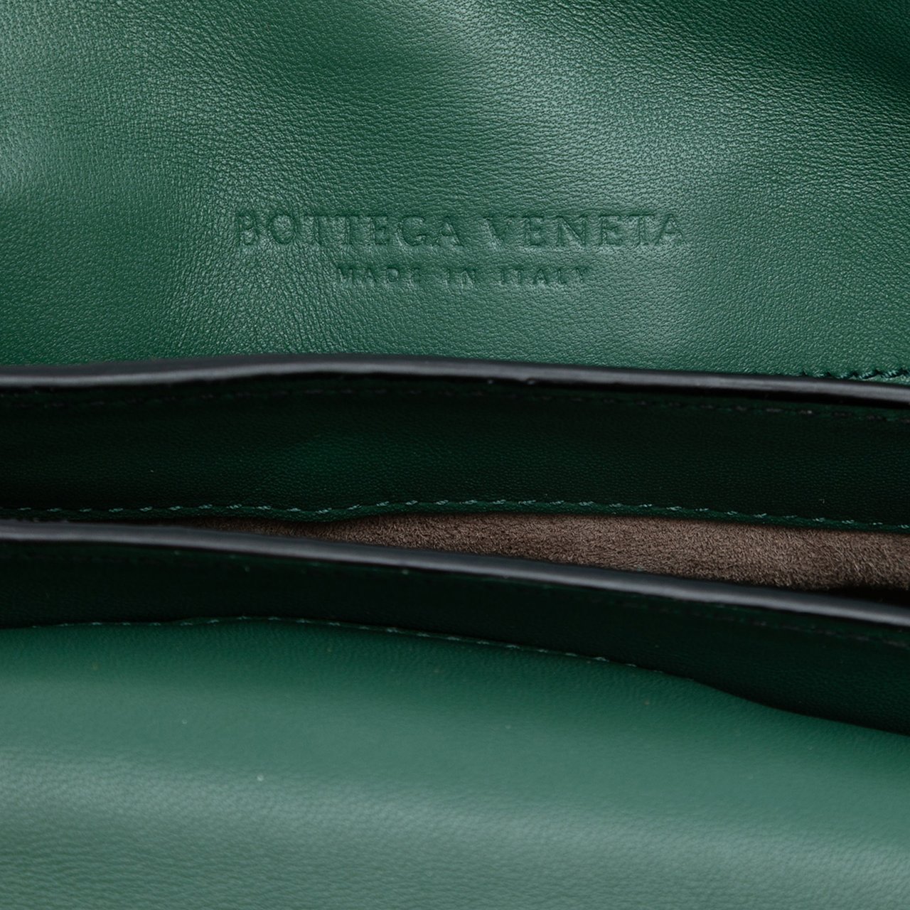 Bottega Veneta Mini Bicolor Nappa Piazza Top Handle Satchel Groen