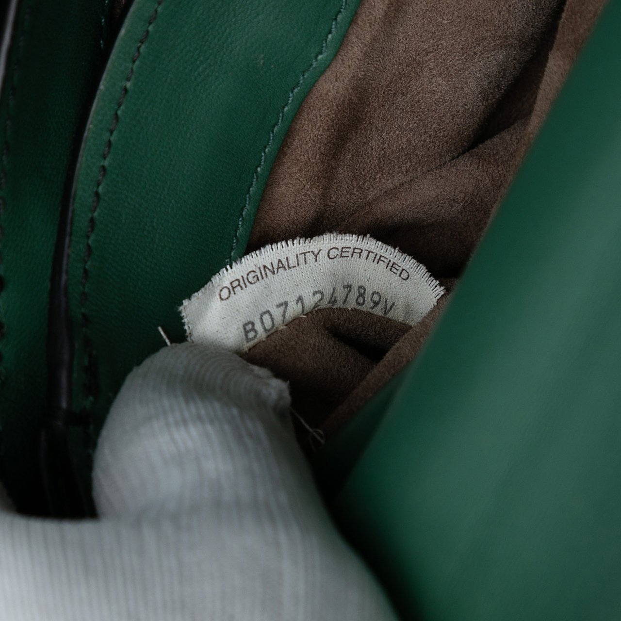 Bottega Veneta Mini Bicolor Nappa Piazza Top Handle Satchel Groen