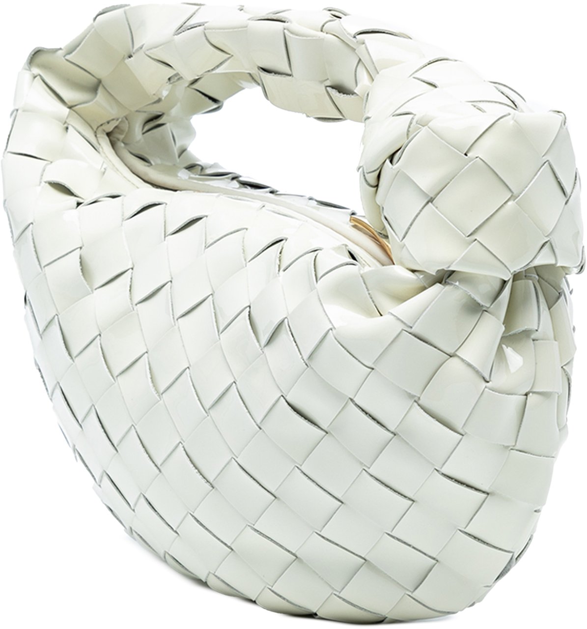 Bottega Veneta Mini Patent Intrecciato Jodie Wit