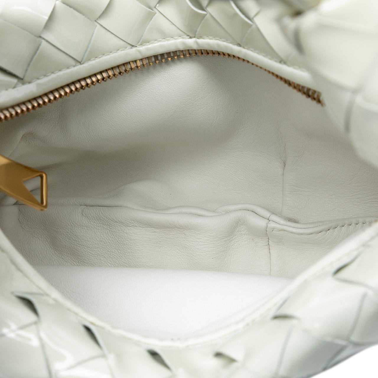 Bottega Veneta Mini Patent Intrecciato Jodie Wit