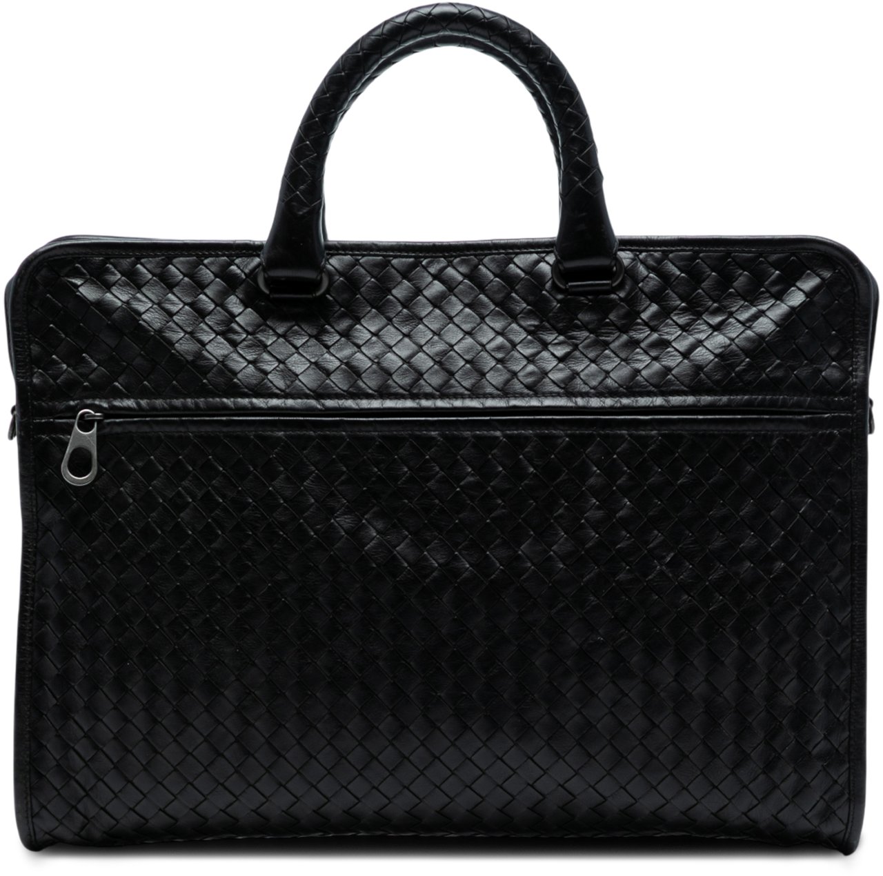 Bottega Veneta Nappa Intrecciato Business Bag Zwart