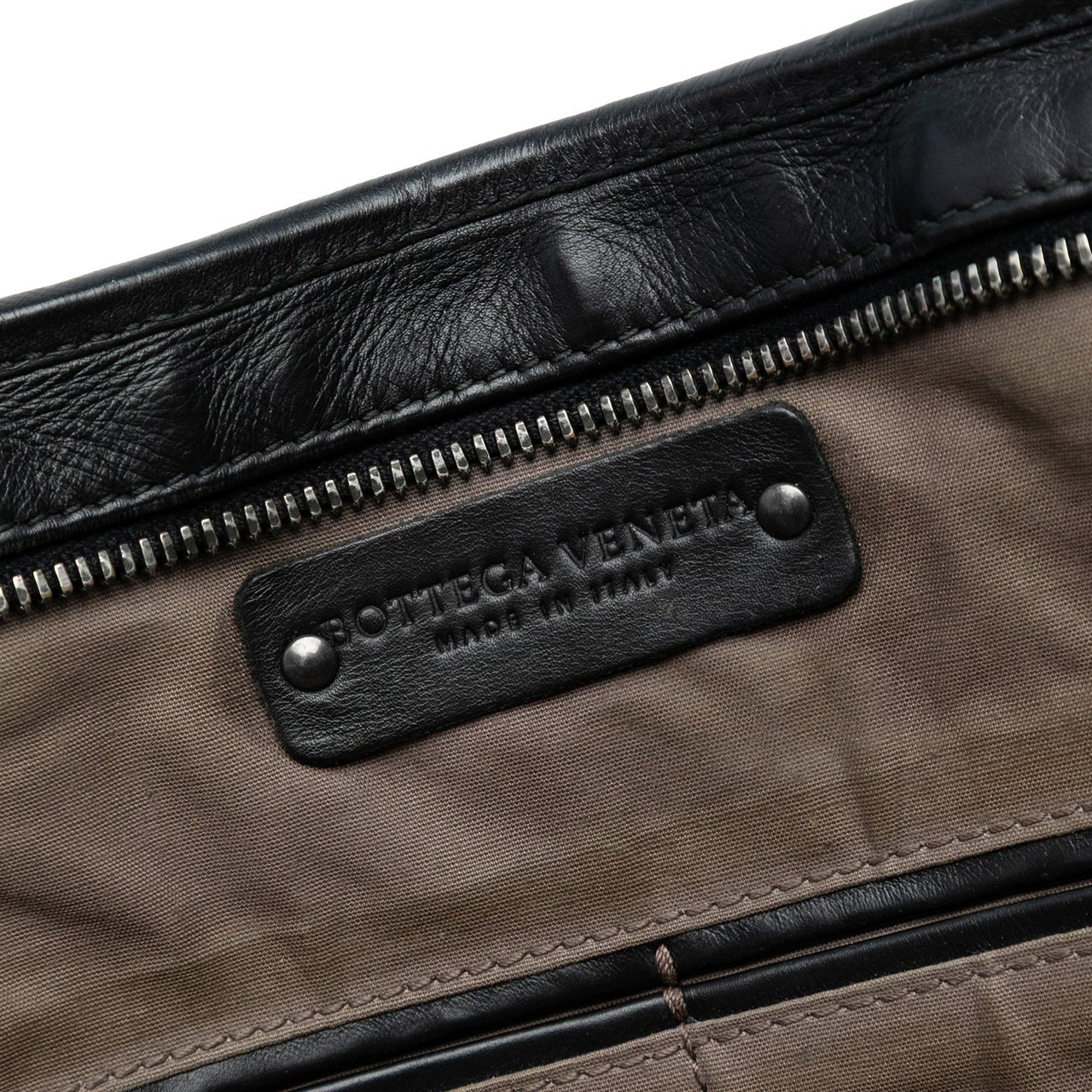 Bottega Veneta Nappa Intrecciato Business Bag Zwart