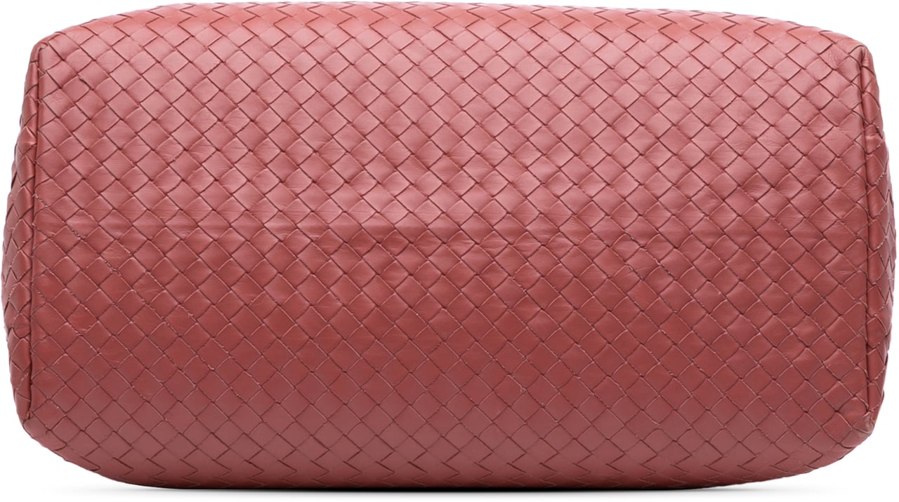 Bottega Veneta Medium Nappa Intrecciato Roma Tote Rood