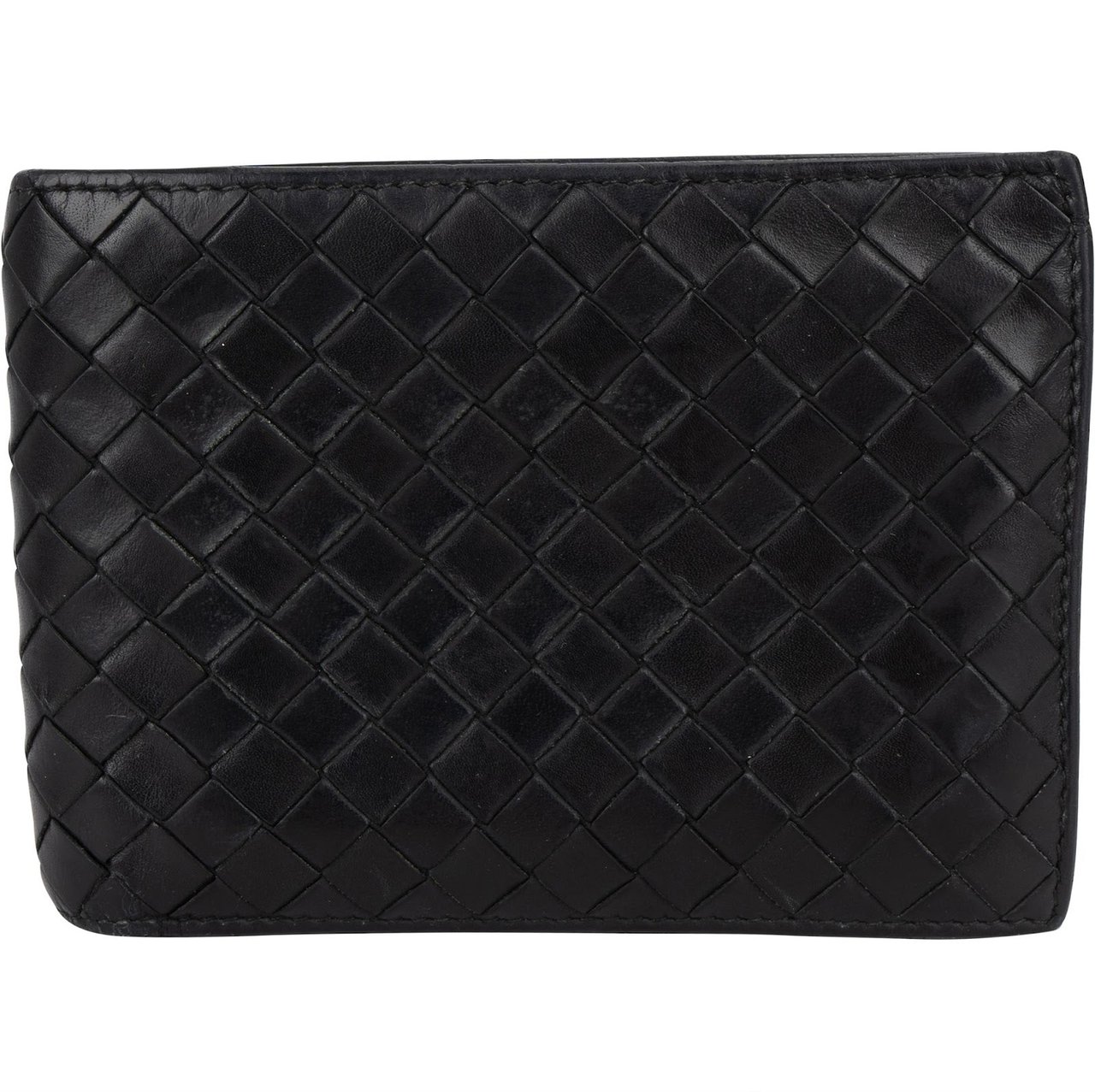 Bottega Veneta Intrecciato Leather Bifold Wallet Zwart