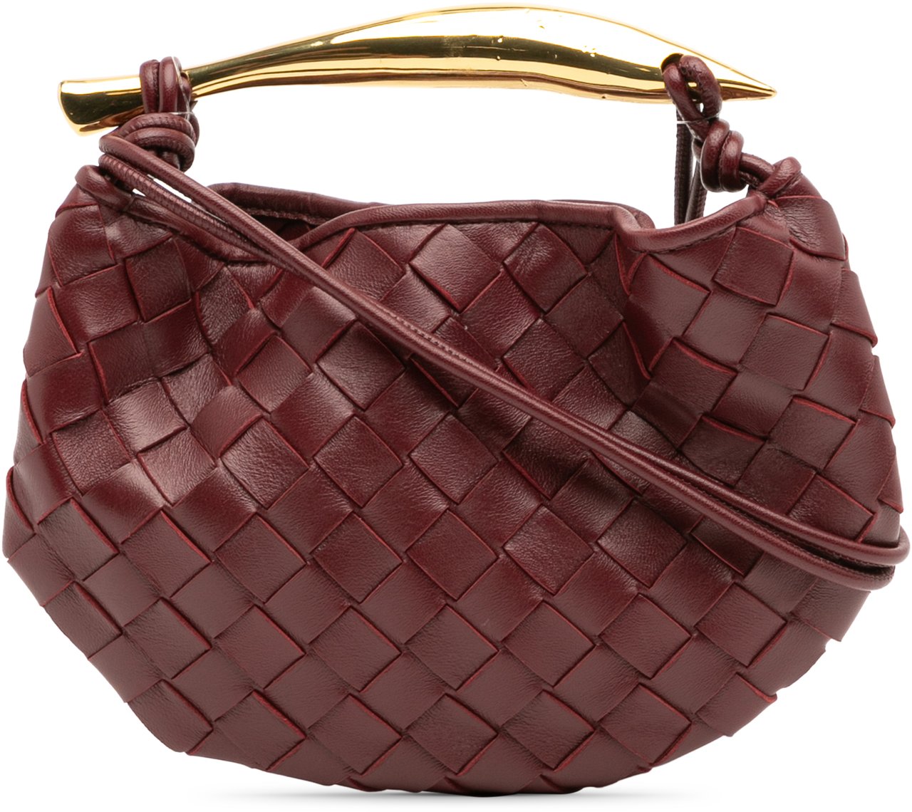 Bottega Veneta Baby Lambskin Intrecciato Sardine Rood