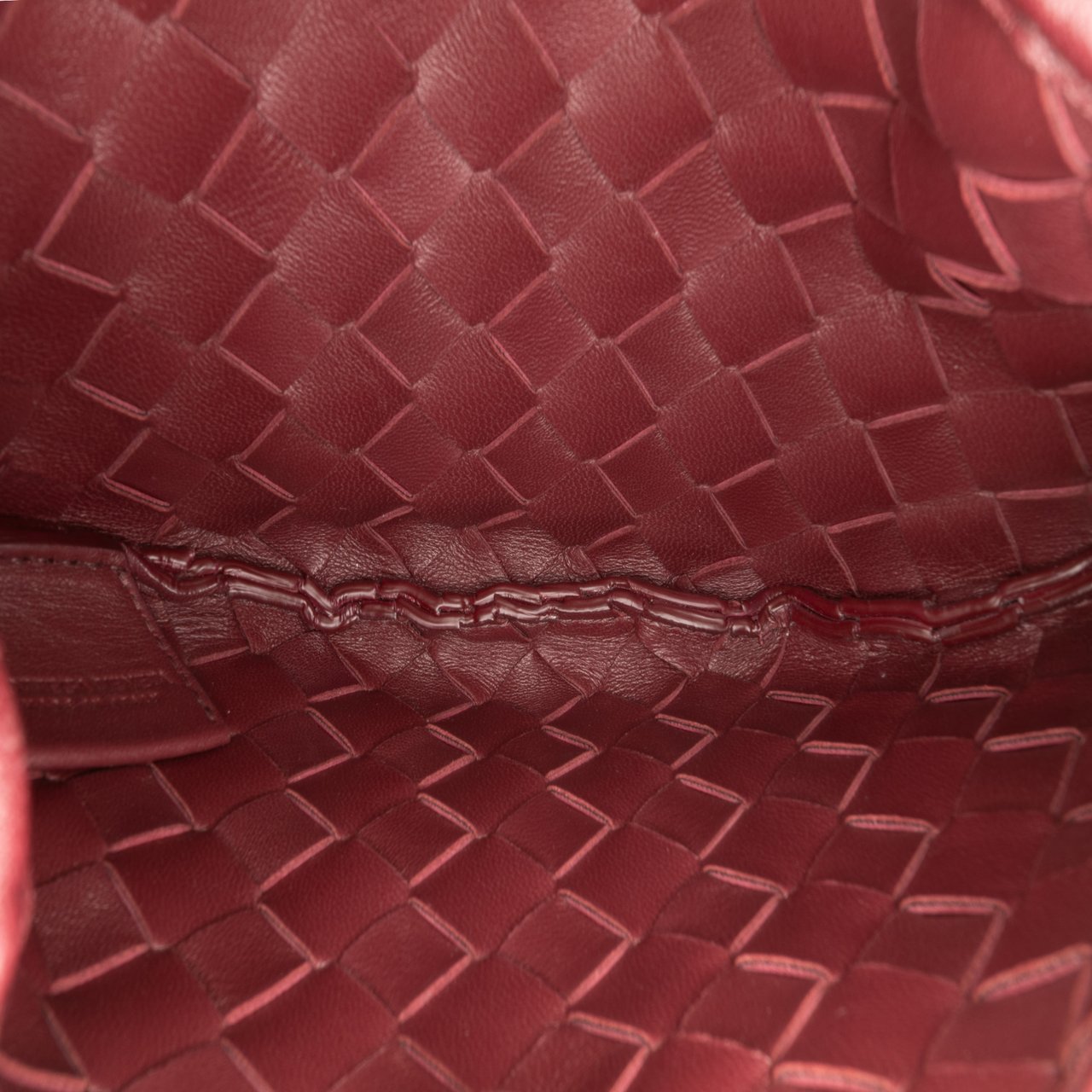Bottega Veneta Baby Lambskin Intrecciato Sardine Rood