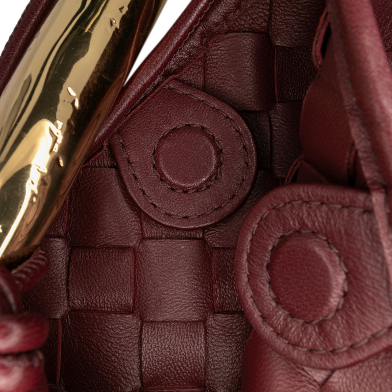 Bottega Veneta Baby Lambskin Intrecciato Sardine Rood