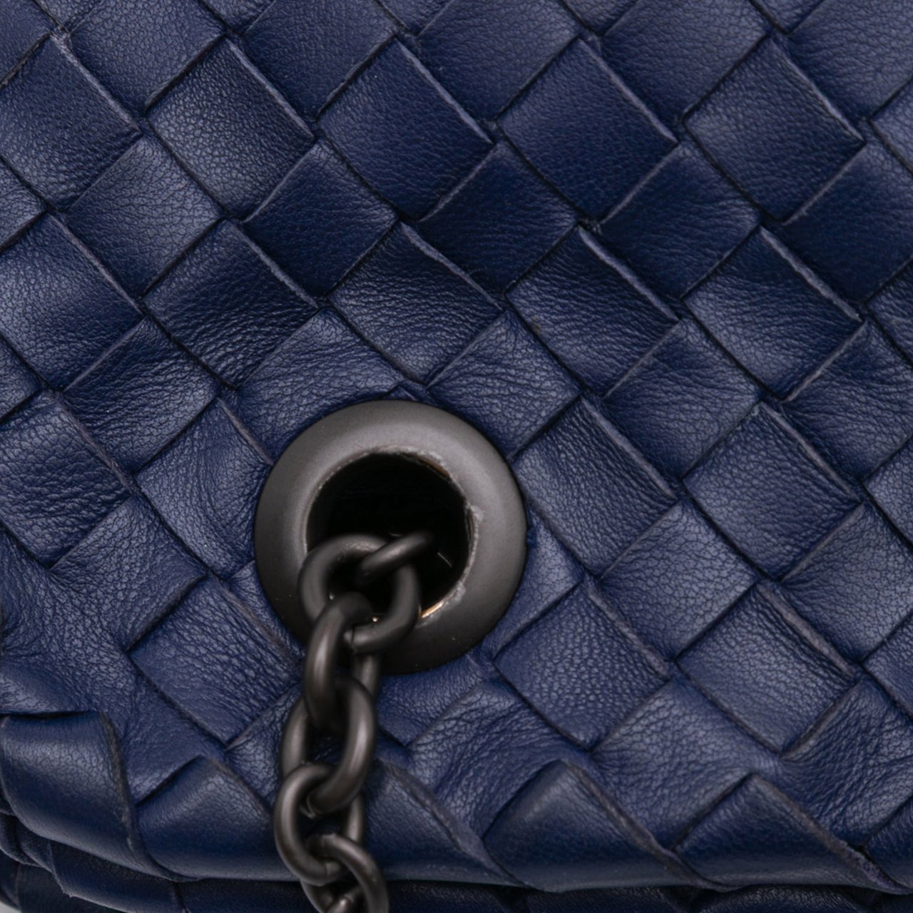 Bottega Veneta Nappa Intrecciato Duo Shoulder Bag Blauw