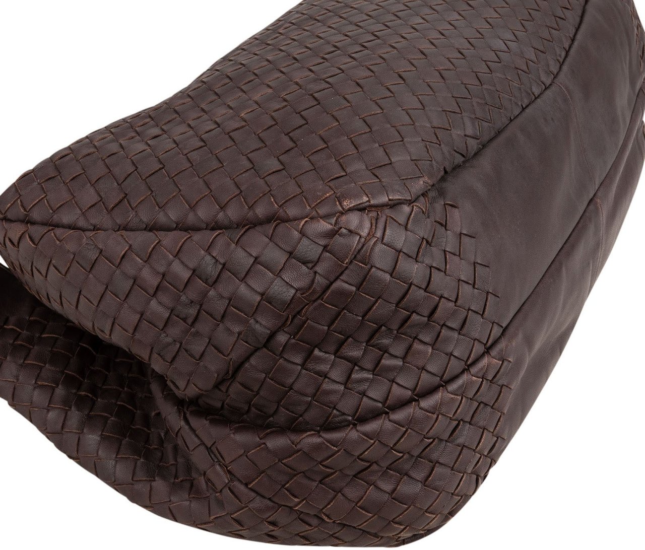 Bottega Veneta Bottega Intrecciato Leather Hobo Shoulder Bag Bruin