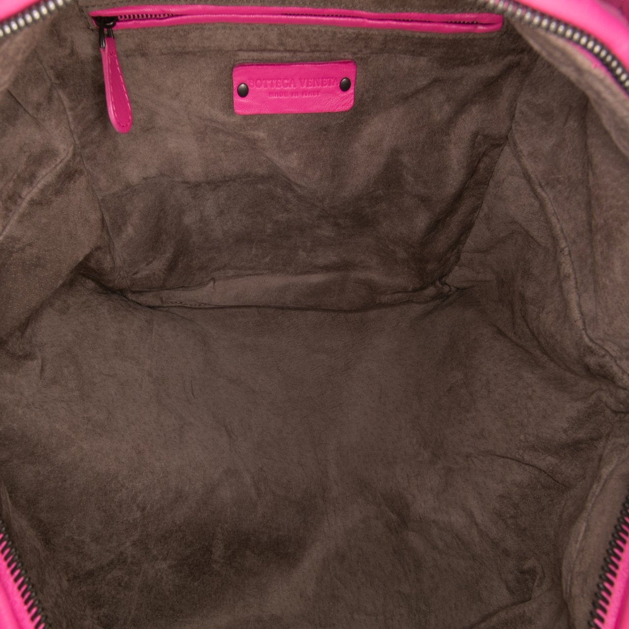 Bottega Veneta Nappa Intrecciato Cube Shoulder Bag Roze