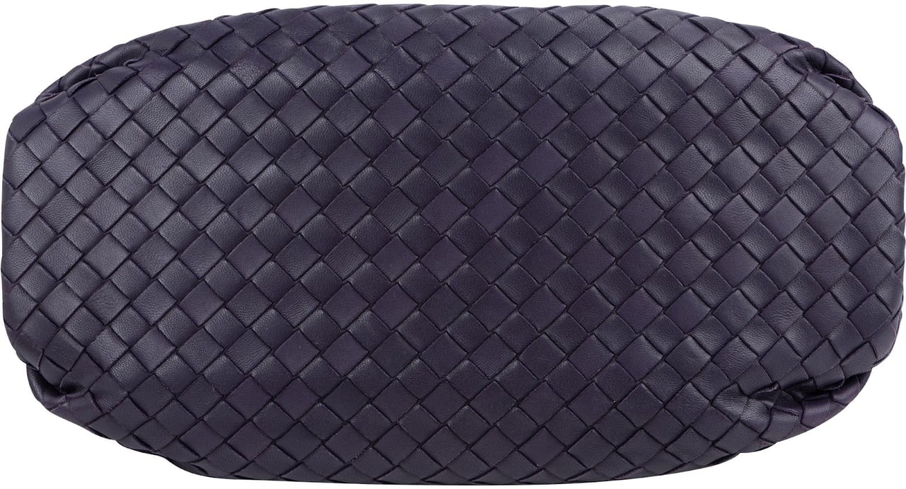 Bottega Veneta Intrecciato Leather Nappa Crossbody Shoulder Bag Paars