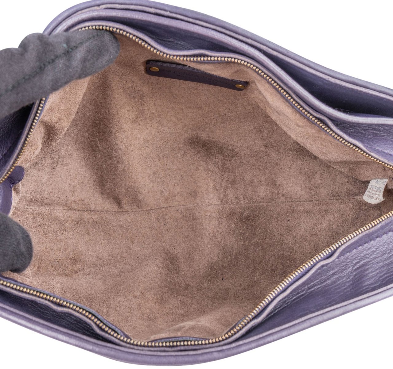 Bottega Veneta Intrecciato Leather Nappa Crossbody Shoulder Bag Paars