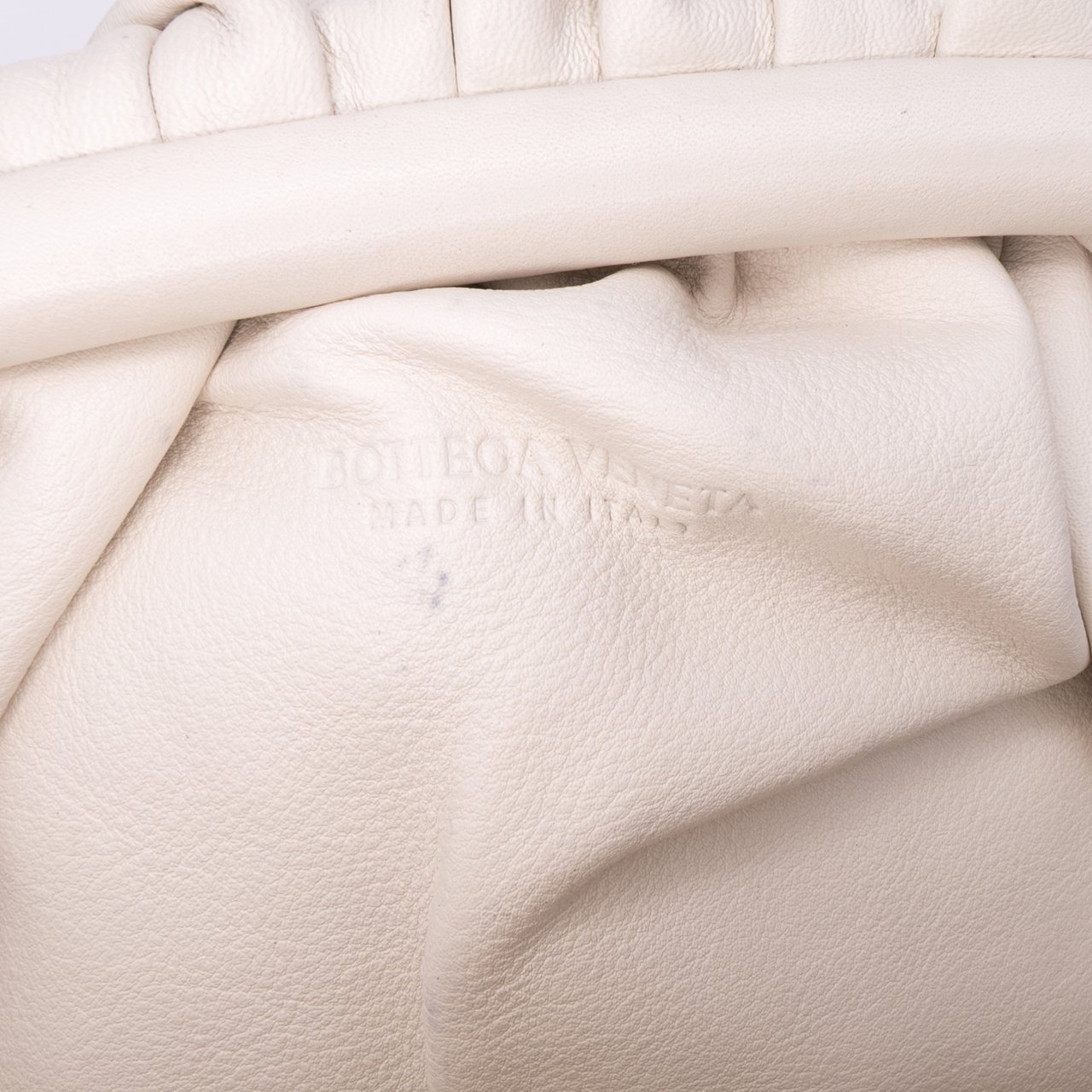 Bottega Veneta Lambskin The Mini Pouch Crossbody Wit