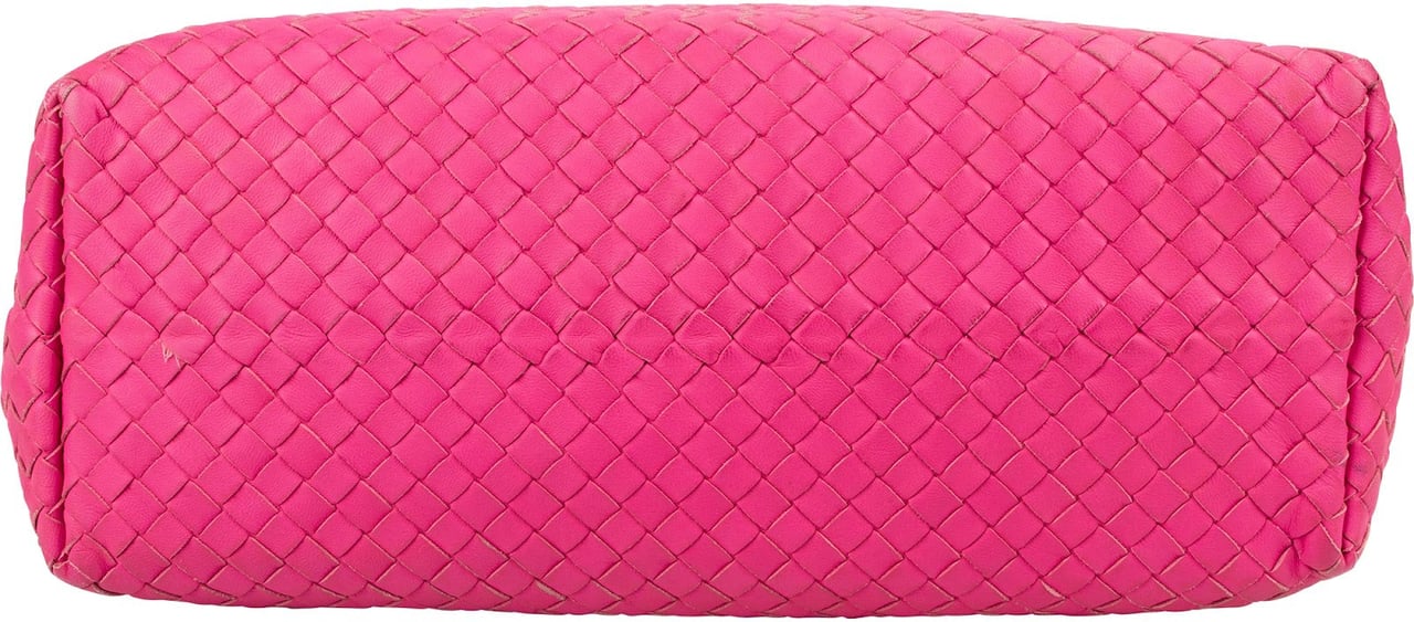 Bottega Veneta Intrecciato Nappa Leather Cesta Handbag Rood