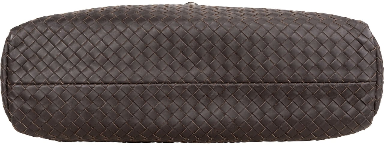 Bottega Veneta Intrecciato Leather Briefcase Handbag Bruin
