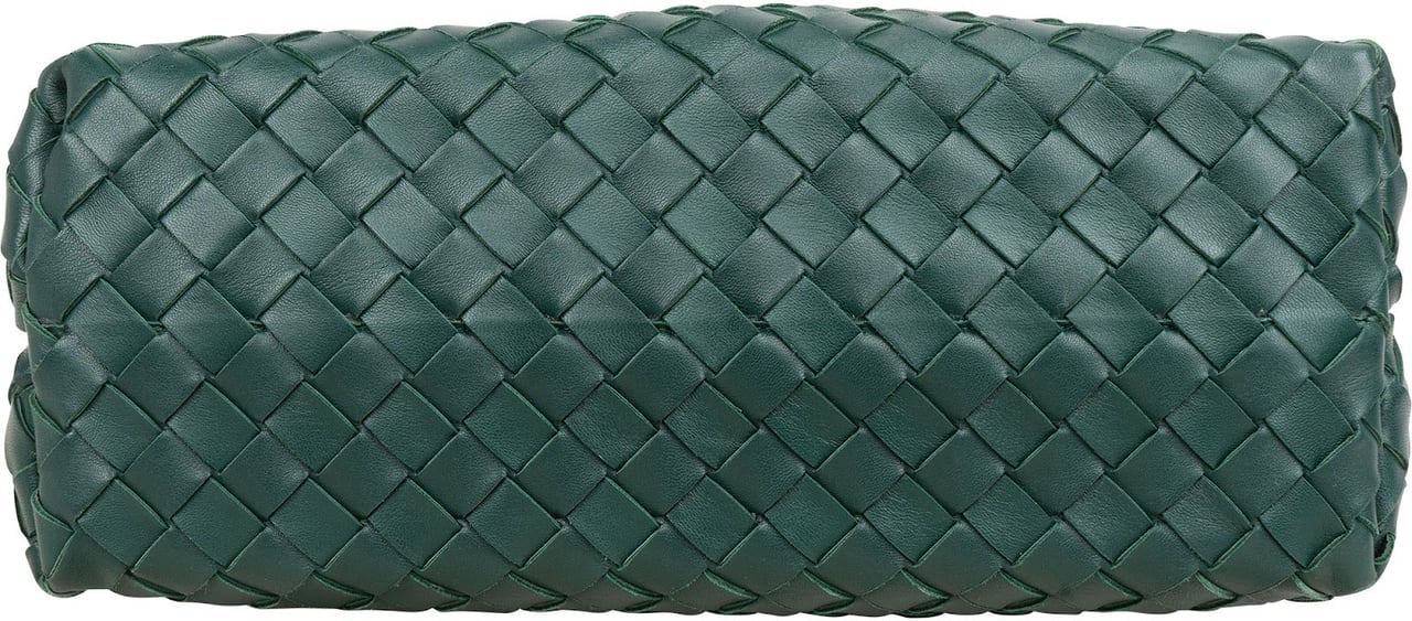 Bottega Veneta Intrecciato Leather East-West Andiamo Crossbody Handbag Groen