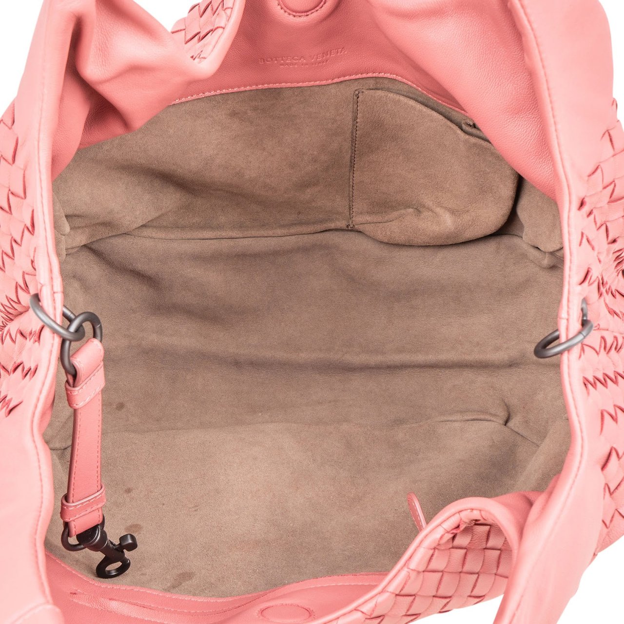 Bottega Veneta Bottega Intrecciato Leather Veneta Hobo Shoulder Bag Roze