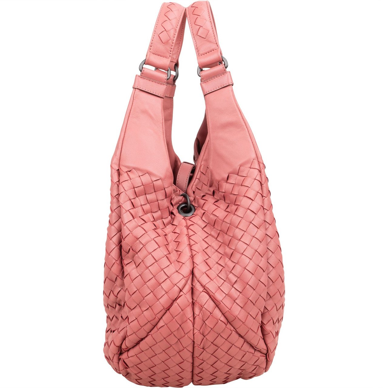 Bottega Veneta Bottega Intrecciato Leather Veneta Hobo Shoulder Bag Roze