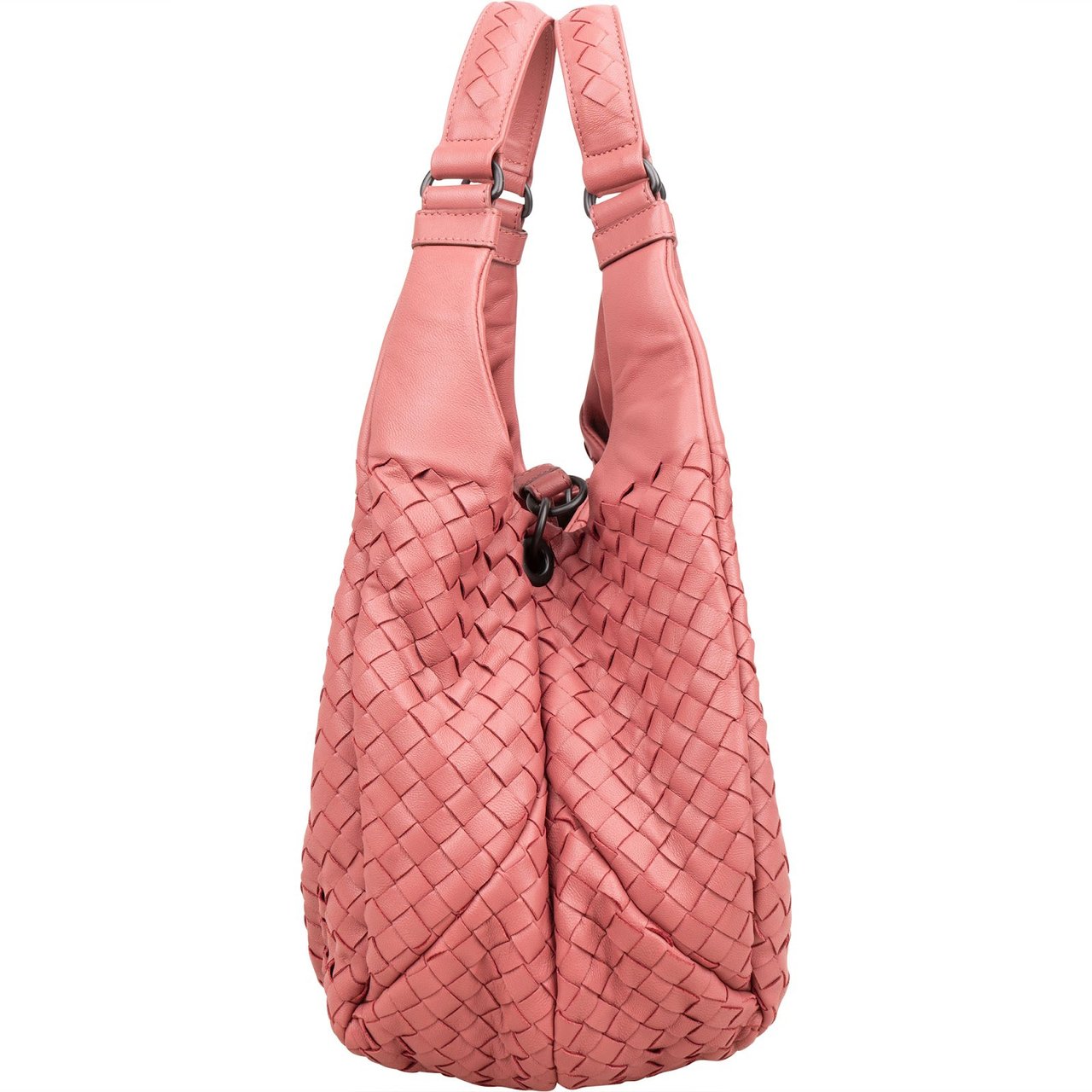 Bottega Veneta Bottega Intrecciato Leather Veneta Hobo Shoulder Bag Roze