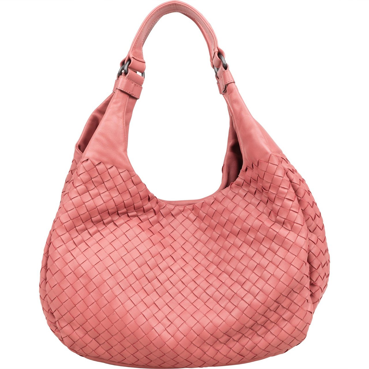 Bottega Veneta Bottega Intrecciato Leather Veneta Hobo Shoulder Bag Roze