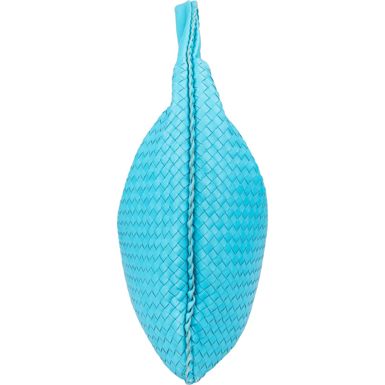 Bottega Veneta Bottega Veneta Blue Intrecciato Leather XXL Hobo Bag Blauw