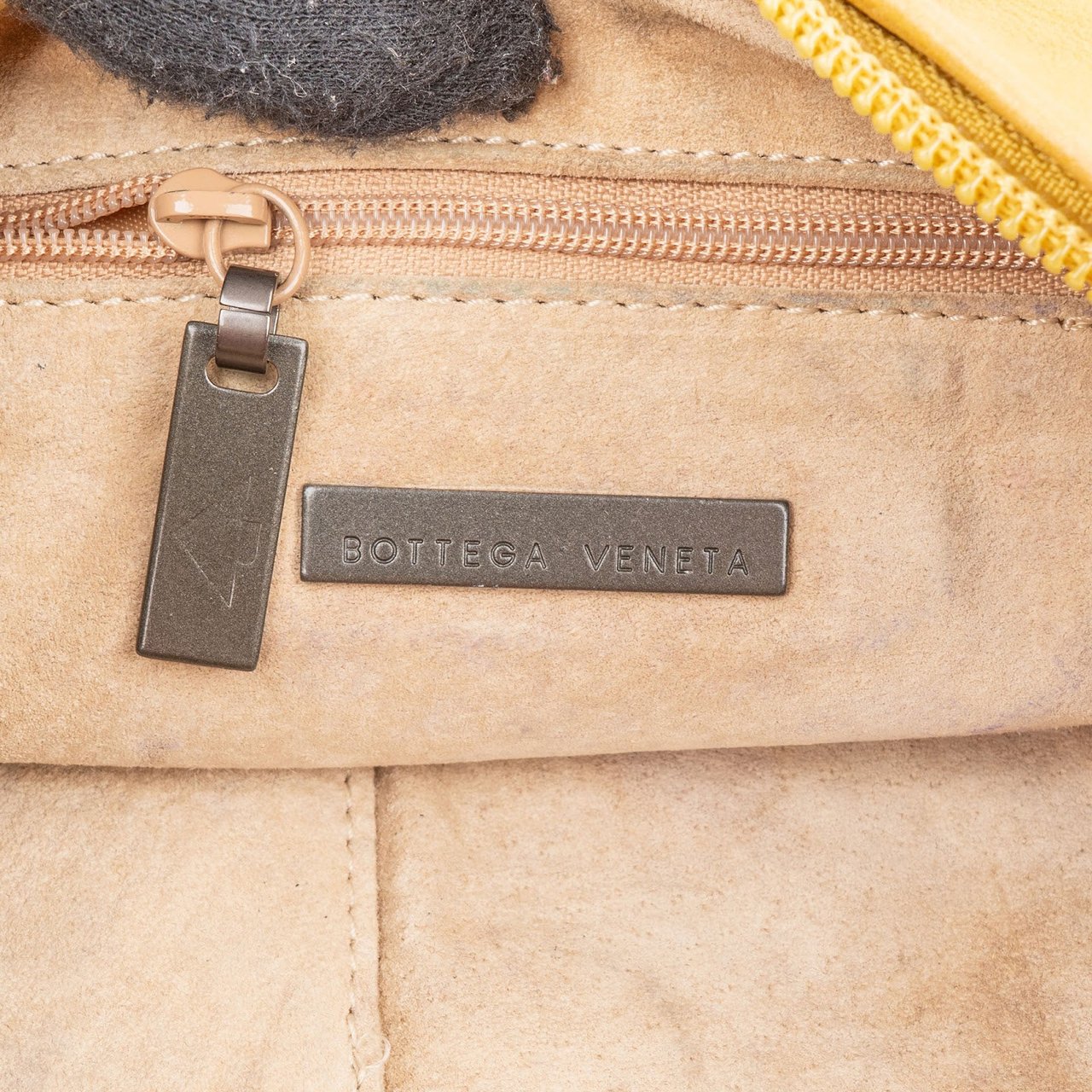 Bottega Veneta Intrecciato Leather Crescent Hobo Shoulder Bag Geel
